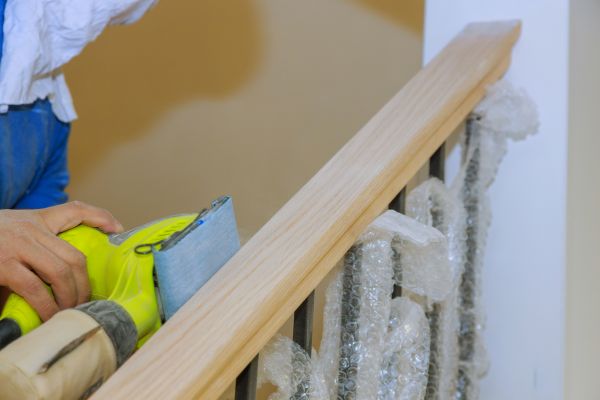Handrail Sanding in Traverse City