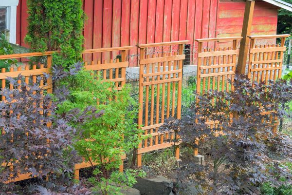 Wood Trellis Mounting in Traverse City